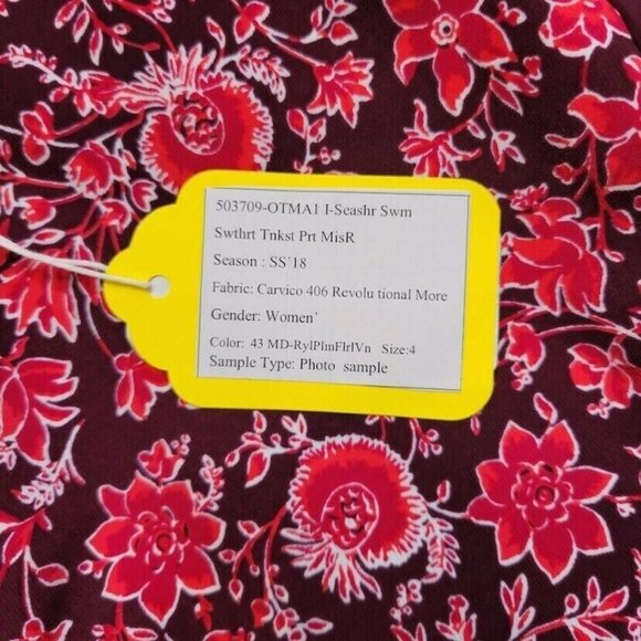 LL Bean Swimsuit Womens 4 Seashore Sweetheart Tanksuit One Piece - Picture 7 of 13